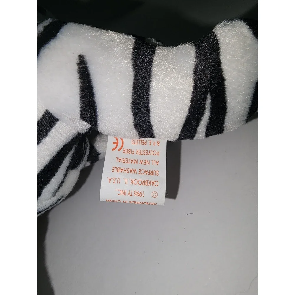 Ty Beanie Babies Blizzard‎ The White Tiger Red Star Tag
